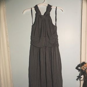 Grey halter style dress